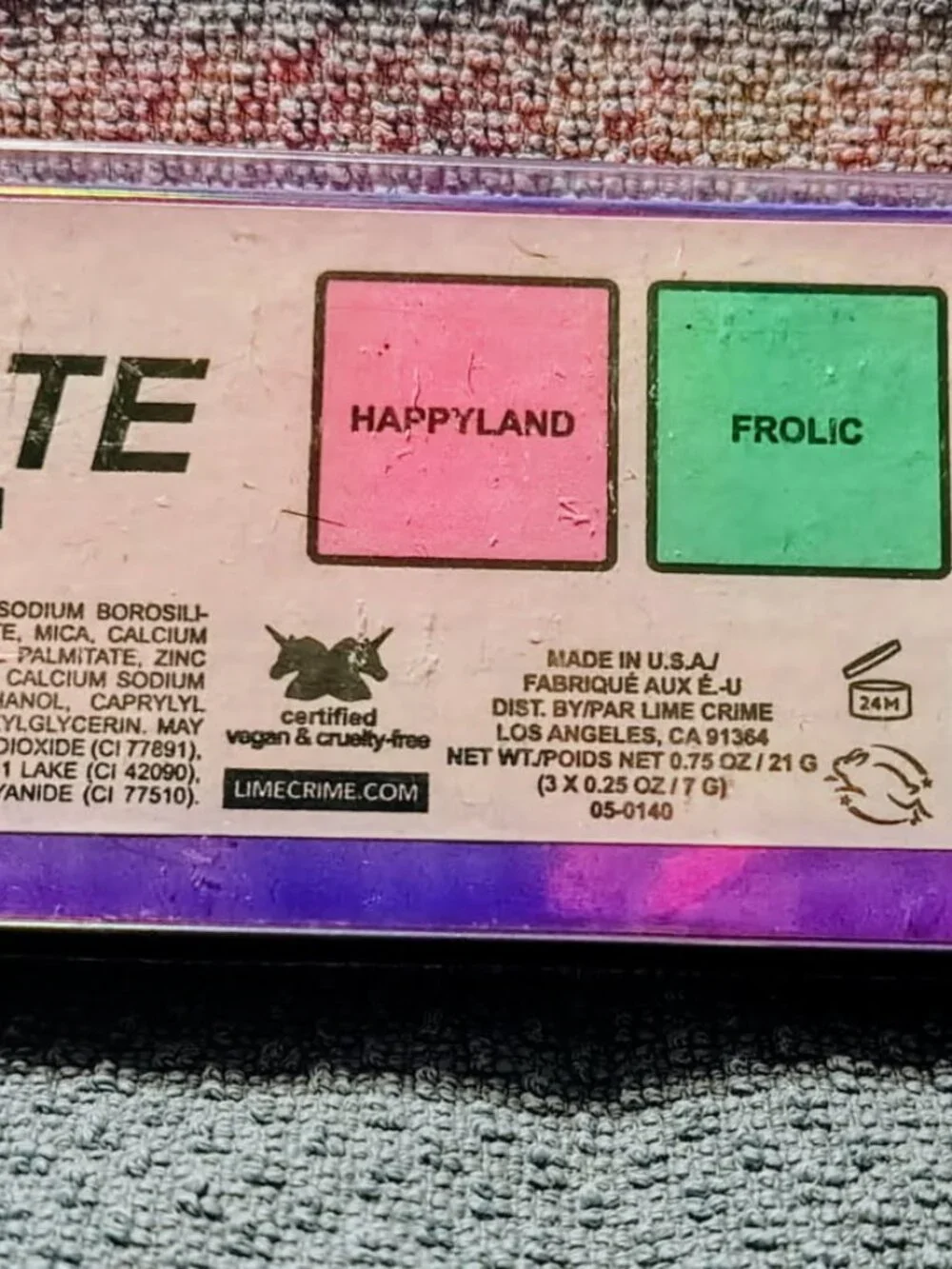 The Lime Crime Unicorns Hi-Lite Palette